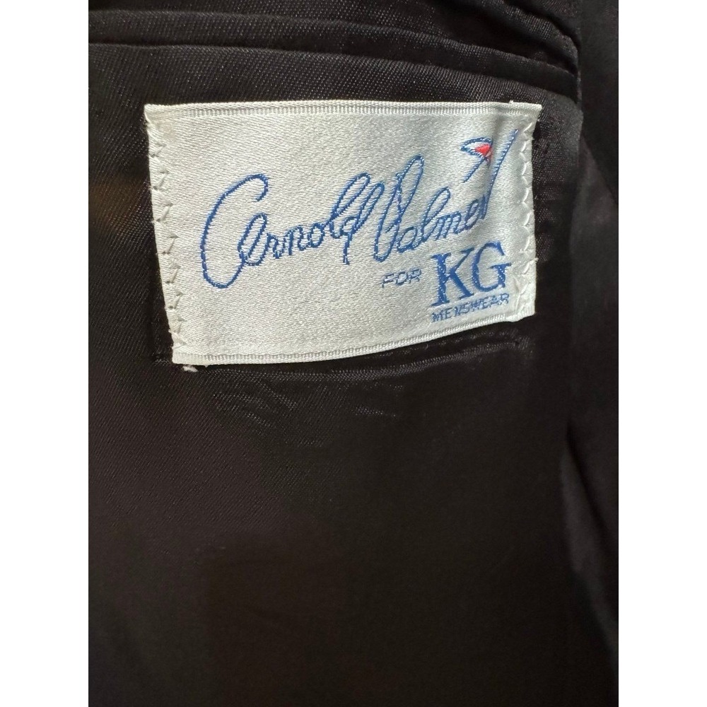 Arnold Palmer Blazer Sport Coat Men‎ 39R Textured Black Gold Crest Buttons - Picture 9 of 13